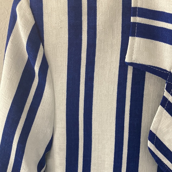 Lilli Ann Collections Vintage Stripe Blazer & Skirt Size L - Picture 4 of 17